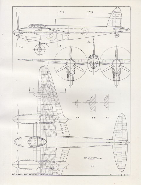 Gloster Javelin, G.A.G.Cox, с тех. надписями